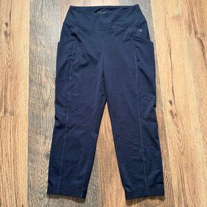 The North Face Blue Cuffed Straight Leg Athletic Workout Pants Size Medium